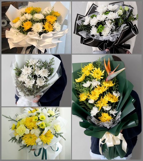 山东临沂沂南县界湖街道东明生村白事花束代送